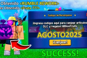 codigos activos de blox fruits en roblox para agosto 2025
