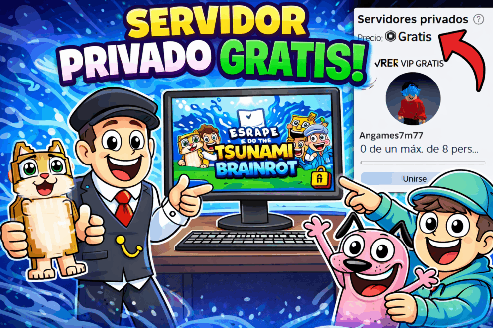 CÓMO CONSEGUIR UN SERVIDOR PRIVADO EN ESCAPA DEL TSUNAMI BRAINROT 7 03574f64 f8ba 4335 9df3 1a45868adcb9