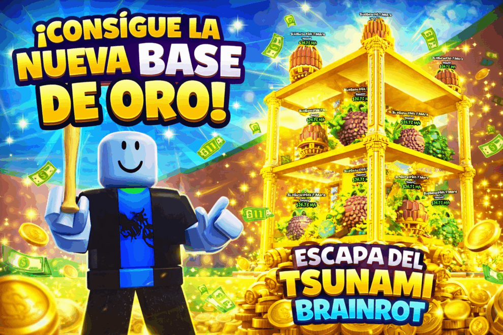 CÓMO CONSEGUIR LA NUEVA BASE DE ORO EN ESCAPE DEL TSUNAMI (BRAINROT) 7 ChatGPT Image 3 feb 2026 10 33 43