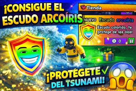 Cómo conseguir el Escudo Arcoíris en Escapa del Tsunami Brainrot 28 ChatGPT Image 19 mar 2026 15 25 15