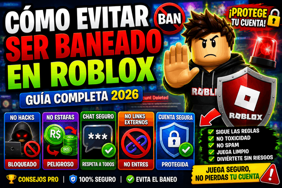 Cómo evitar ser baneado en Roblox (Guía completa y detallada 2026) 7 ChatGPT Image 28 may 2026 15 38 59