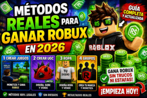 Métodos REALES para ganar Robux en 2026 (Guía completa y detallada) 8 ChatGPT Image 5 may 2026 11 54 08